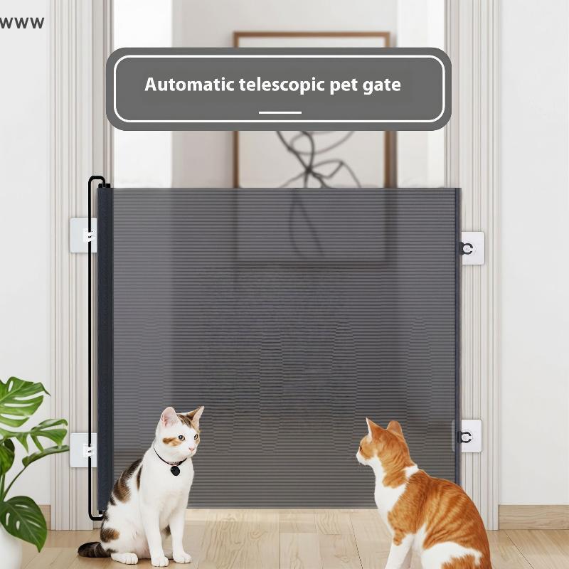 COD Safety Pet Mesh Fence Cat Gate Retractable Safety Gates For No ...
