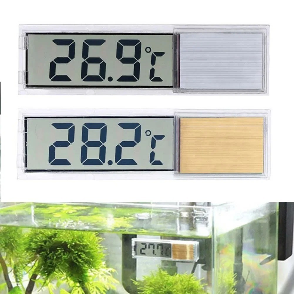 Aquarium Thermometer Electronic LCD Digital Fish Tank Temperature ...