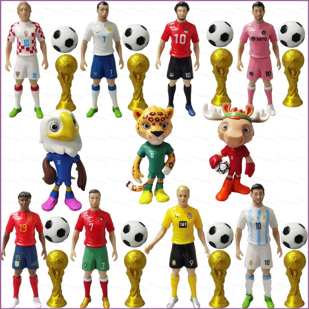 11PCS/SET 2026 The 23rd FIFA World Cup footabll star MESSI Clutch Maple