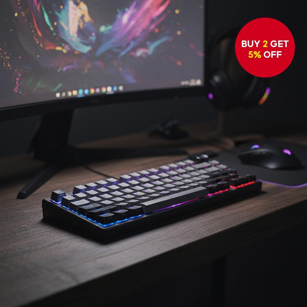 AULA F75 Mechanical Keyboard 75% Layout Tri-Mode (Bluetooth 2.4G Wired ...