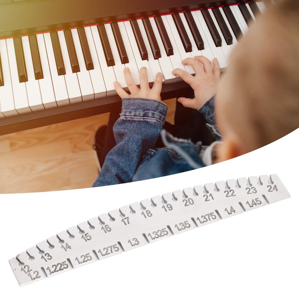 Mingzhe Piano String Gauge Metal Ruler Music Measuring Tool for Guitar ...