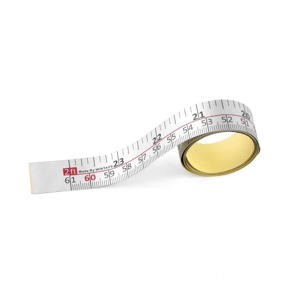 WIN TAPE Workbench Ruler Adhesive Backed Tape Measure - 24 Inches 61 ...