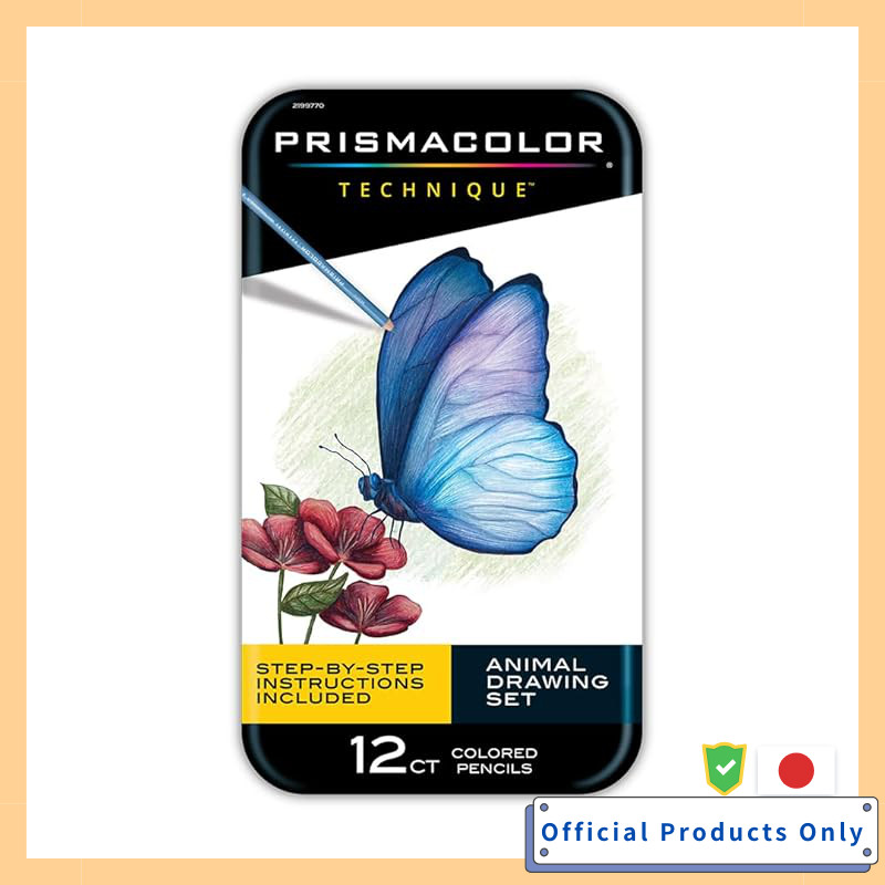 Prismacolor Technique Animal Drawing Set, 12 Colored Pencils and Step ...