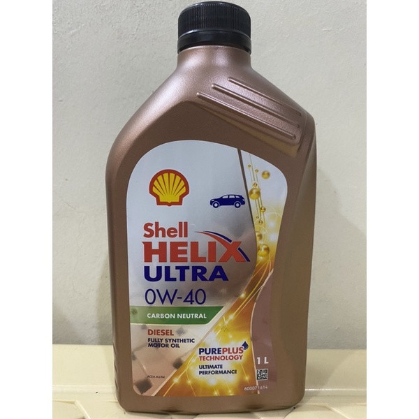 Shell Helix Ultra 0w-40 Carbon Neutral Diesel Fully Synthetic 1 liter ...