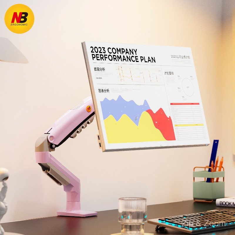 Monitor Stand Mechanical Arm Computer Desktop Screen Mount Adjustable ...