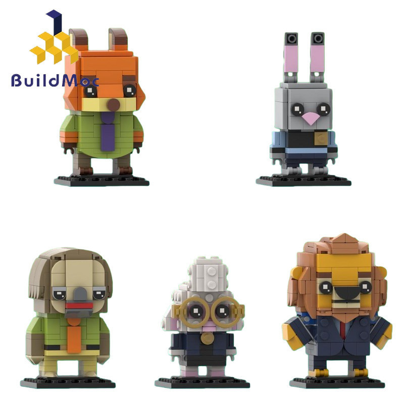 Zootopia Nick and Judy Building Blocks Assembly Toys Gifts For Kids ...