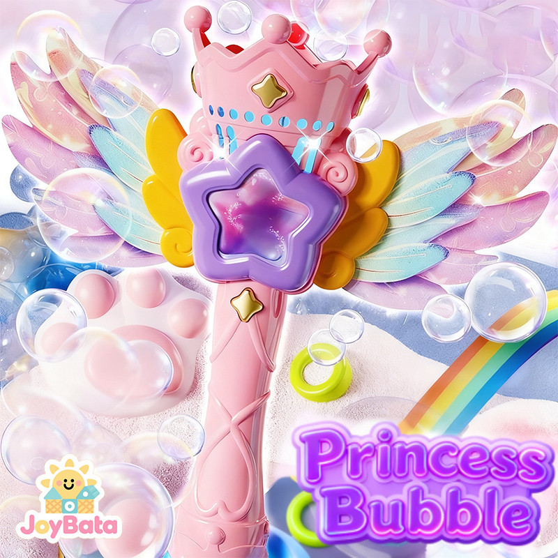 Princess Bubble Wand Fairy Magic Bubble Maker Kids Toy Colorful Bubble ...