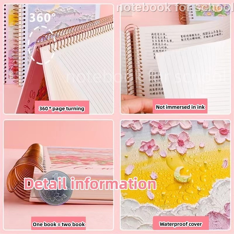 NFS 16K Oil Painting Coil Notebook | Shopee Philippines