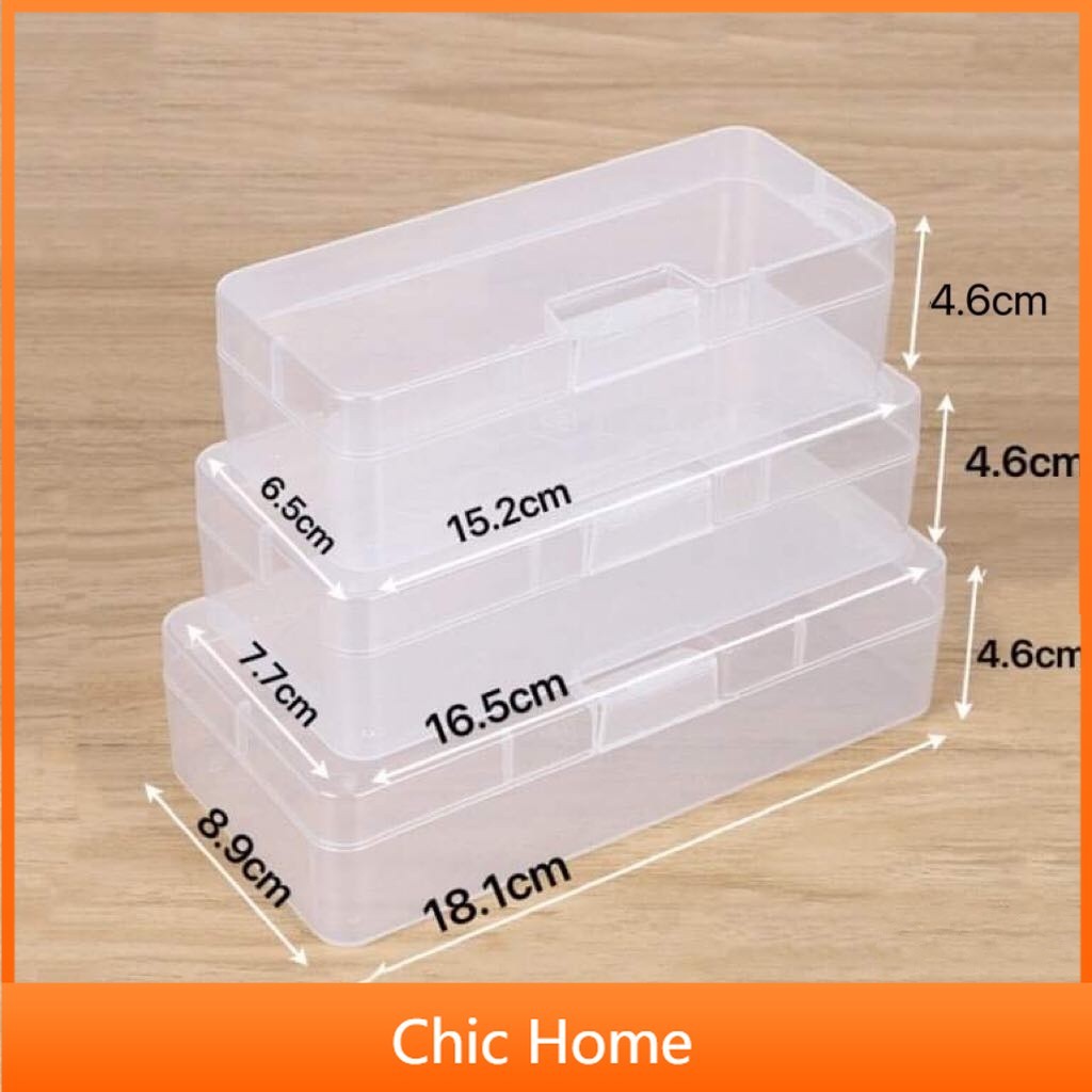 Transparent Plastic Clear Storage Box Square Multipurpose display ...