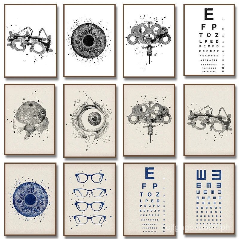 Ophthalmologist Optician Human Eye Anatomy Art Canvas Painting ...
