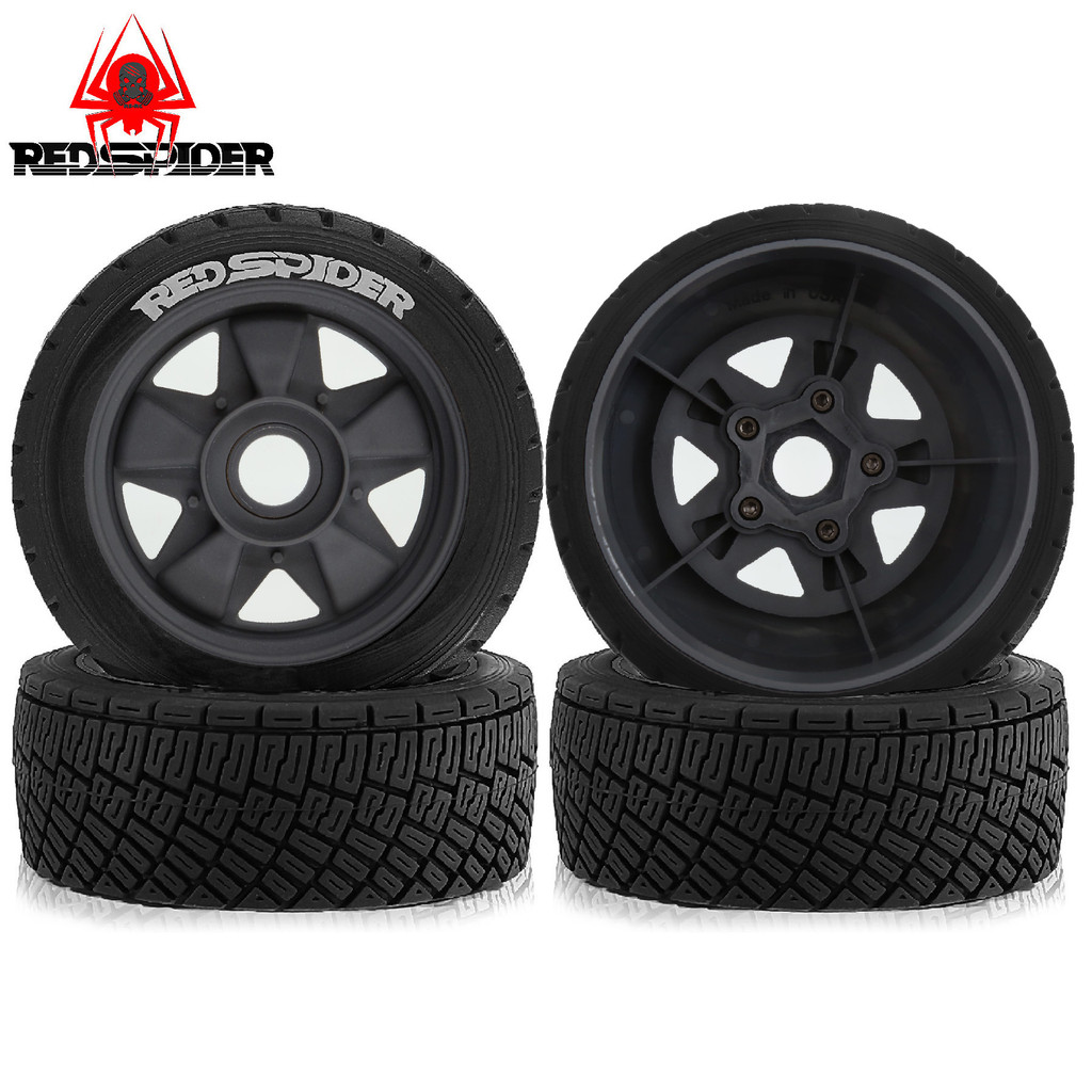 4pcs 1/6 1/7 1/8 RC Rally Off-Road Buggy Tires Wheel Hex for 1/6KM Thor ...