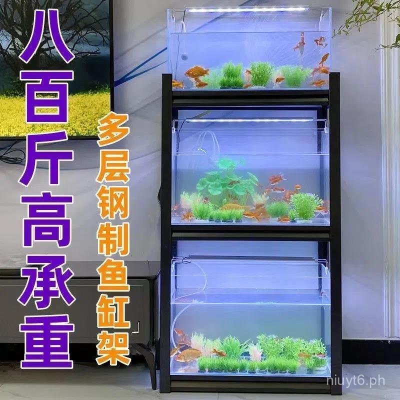 Fish Tank Stand Double Layer Fish Tank Rack Three Layer Super Heavy ...