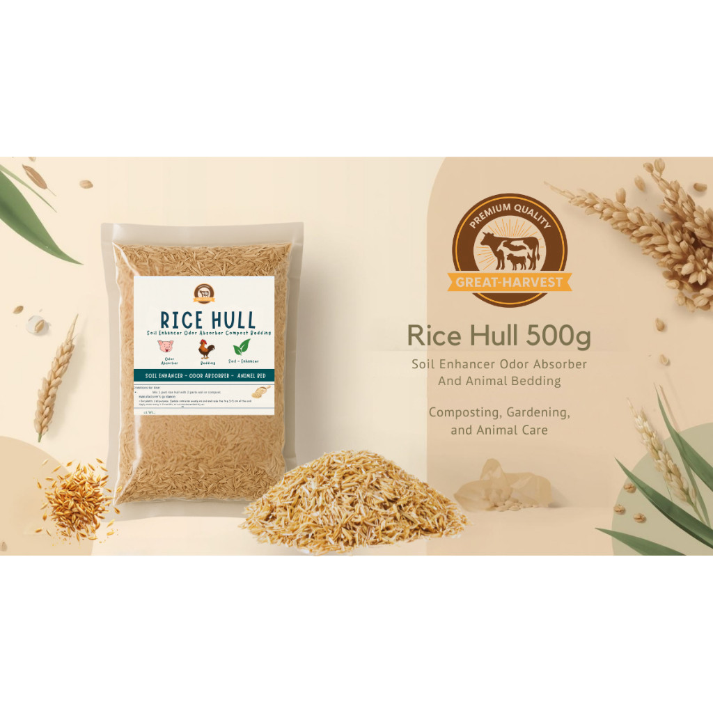IPA Rice Hull 500g Rice Husk Soil Enhancer Odor Absorber Compost ...