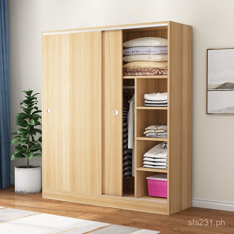 Panel Wardrobe Cabinet Yimai Solid Wood Household Storage Cabinet ...