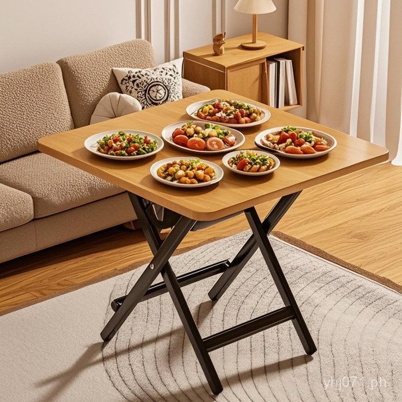 Home Use Small Square Table Foldable Simple Dining Table Square Folding ...