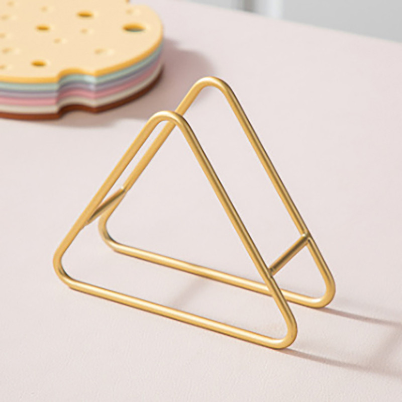 FBPH Bless Coaster Holder Stand Rack Dish Triangle Coasters Support ...