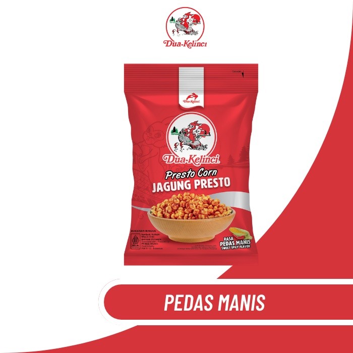 TWO RABBIT Presto Corn - Spicy 60 grams - RICH IN FIBER | Shopee ...