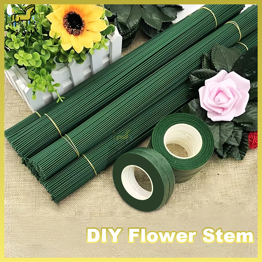 20pcs 30CM Wire Mesh Flower Material Diy Flower Diameter Green Wire ...