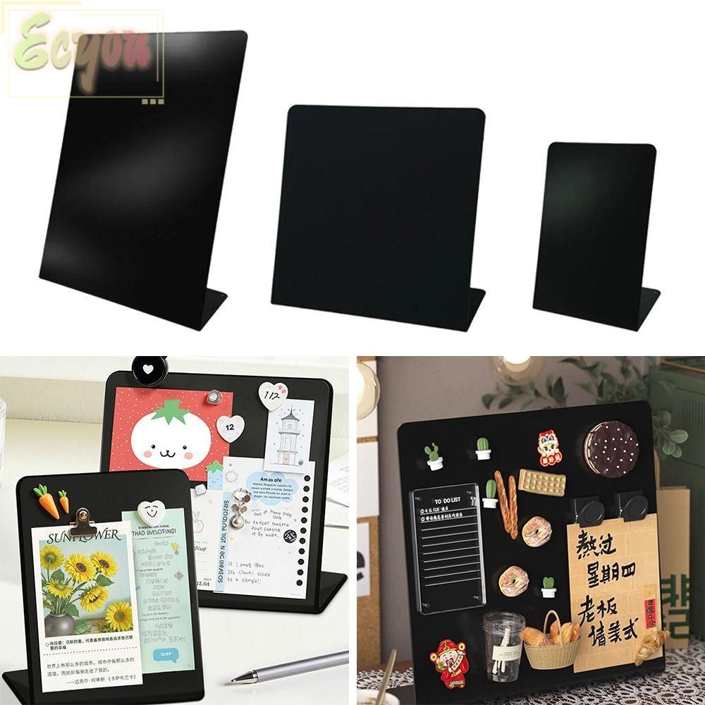 ECYOU Desktop Message Board, DIY Design Vertical Magnetic Blackboard ...