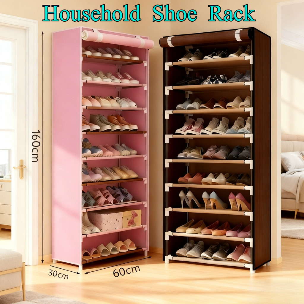 6/10 Layers Household Shoe Rack Dustproof Shoe Rack Easy To Clean Large ...