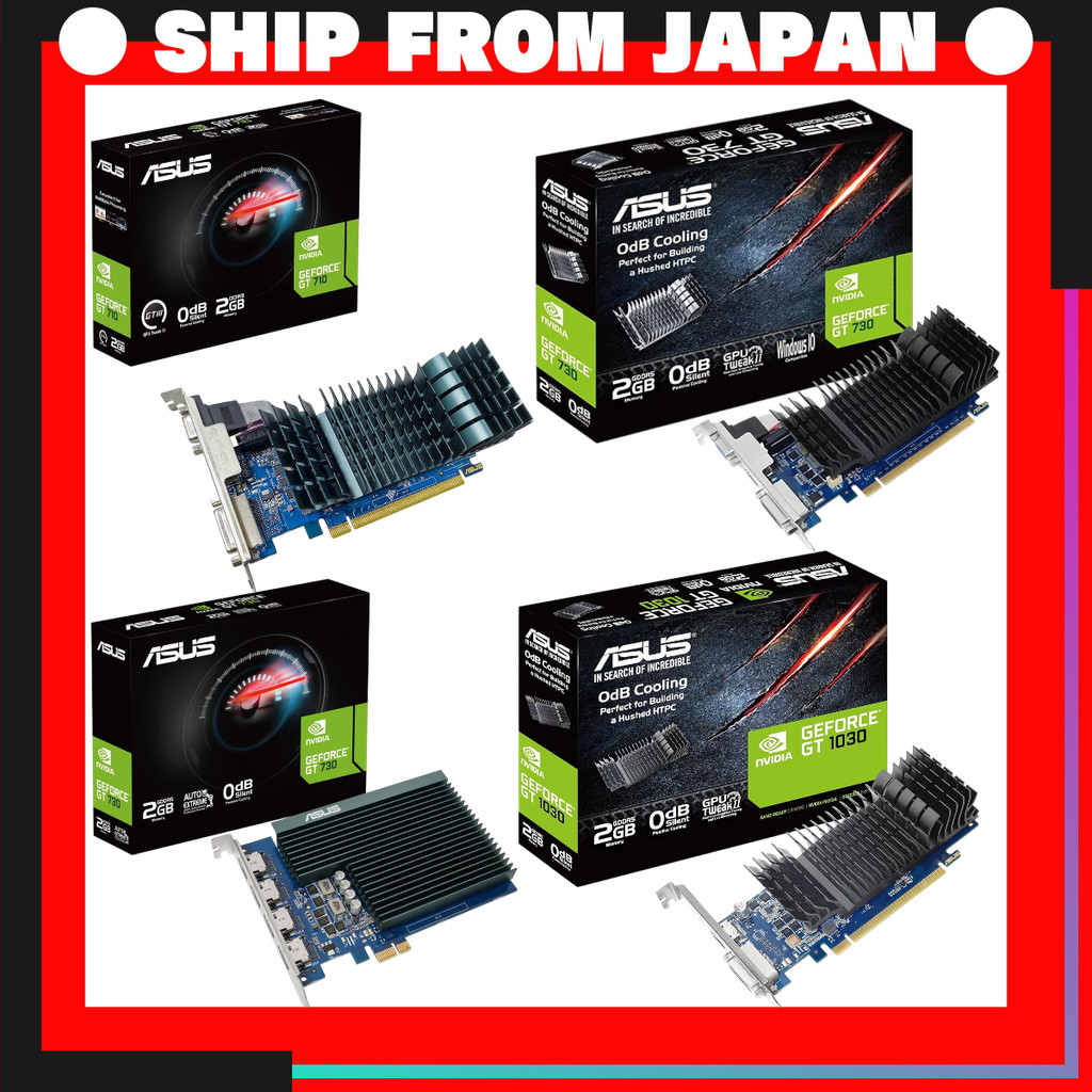 ASUS GeForce GT 710/730/1030 Series Graphics Cards - Silent, Fanless ...