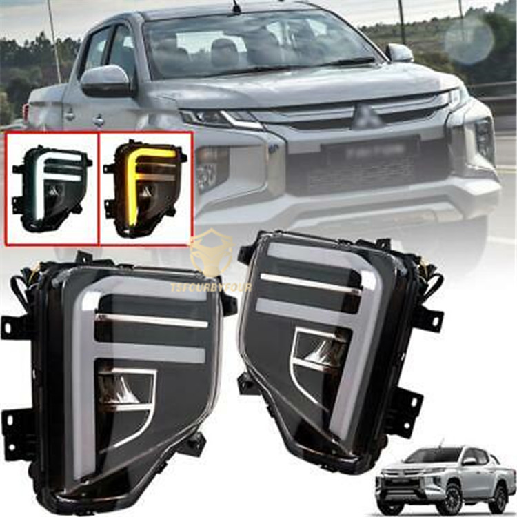2019+ Modified LED Car Daylight With Turn Signal Light for Triton L200 ...