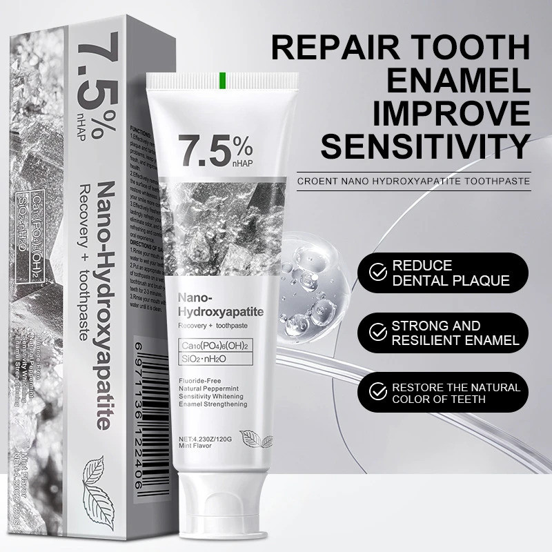 1/3pcs 7.5% Hydroxyphosphate Gray Stone Toothpaste For Oral Cleaning ...