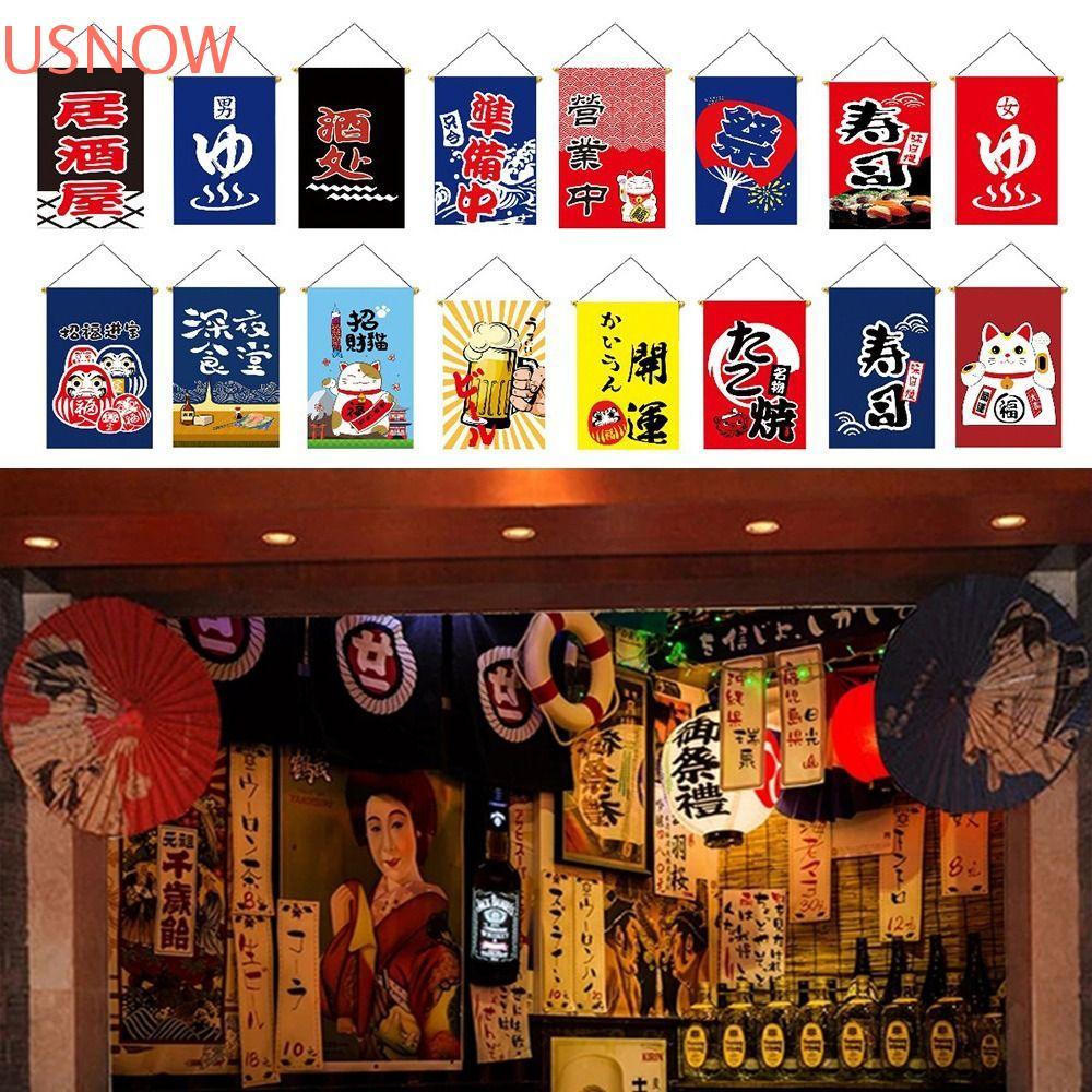 USNOW Japanese Hanging Flag, Japan Cultural Bistro Decorative Banner ...