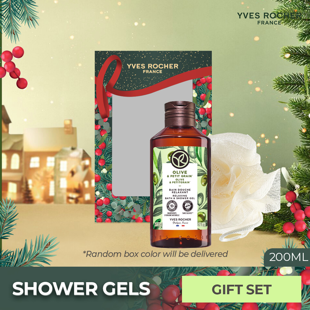 [HOLIDAY GIFT SETS] Yves Rocher Gift Set Olive & Petitgrain Shower Gel ...