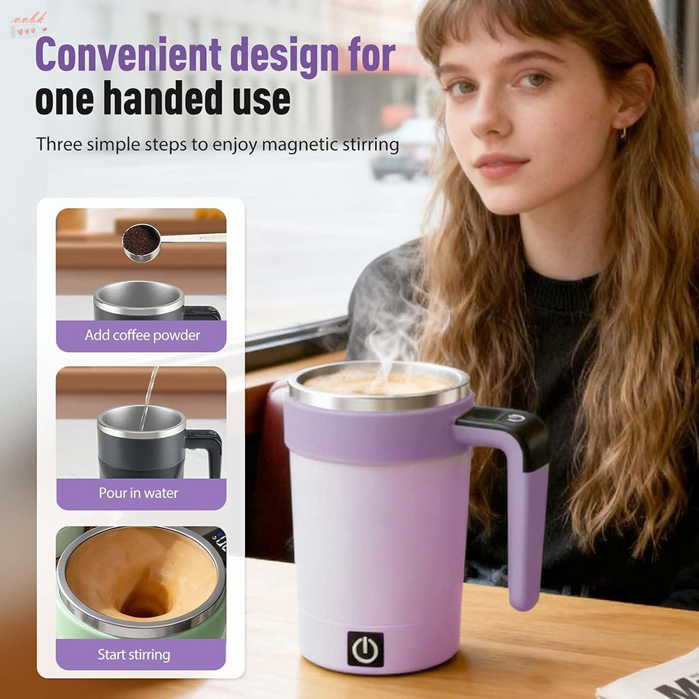 Portable Smart Magnetic Stirrer Mug Magnetic Auto-stirring For Uniform ...