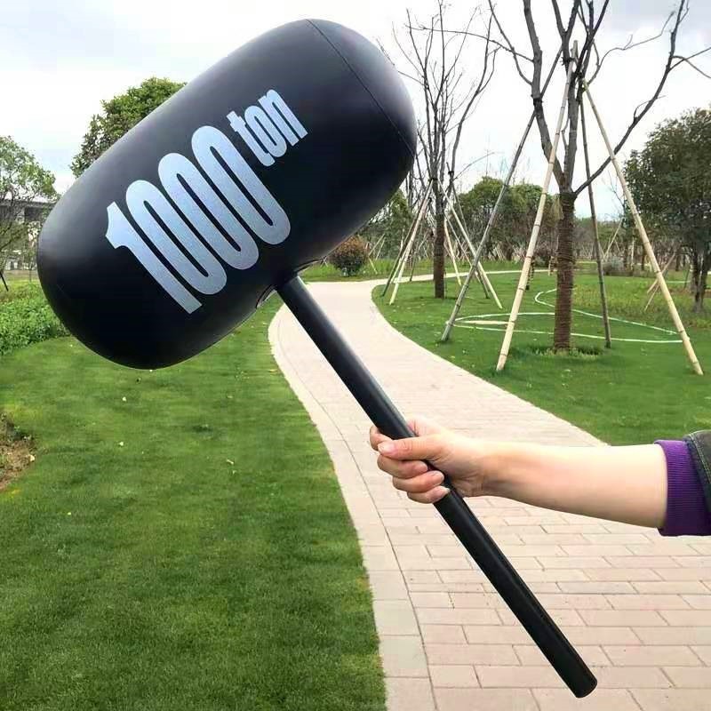 Inflatable Air Hammer Black Vent Hammer Blow-up Toy Parent-children ...