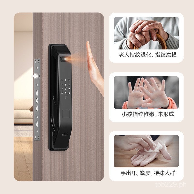 Fully Automatic K73D Bockzhi Home Smart Lock Visual Fingerprint Lock ...