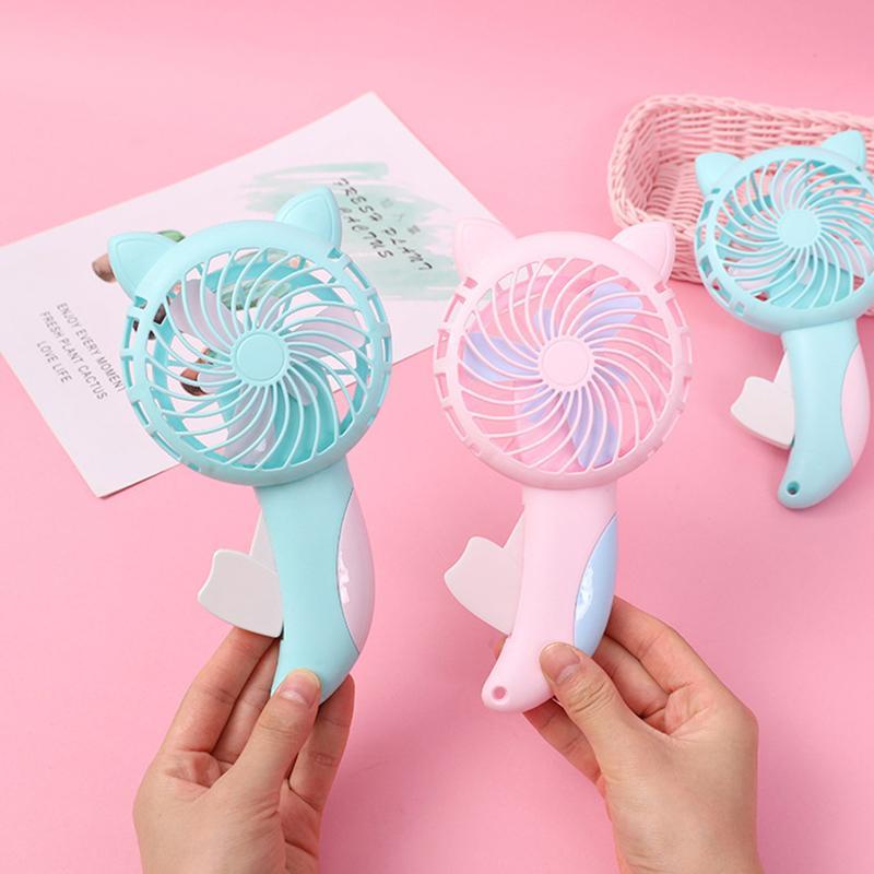[DRH]Manual Press Small Fan Hand Pressure Fan Personal Fan Handheld ...