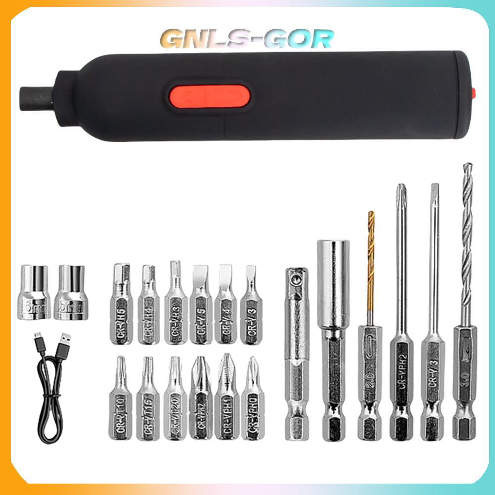 Electric Screwdriver Set LED Light Automatic Screwdriver for Furniture ...