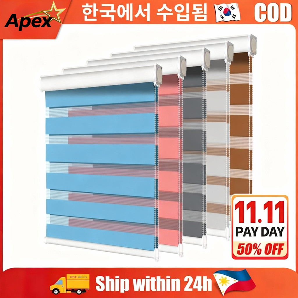 COD180cm/160cm/150cm/120cm/90cm Curtain Blinds for Windows Korean ...