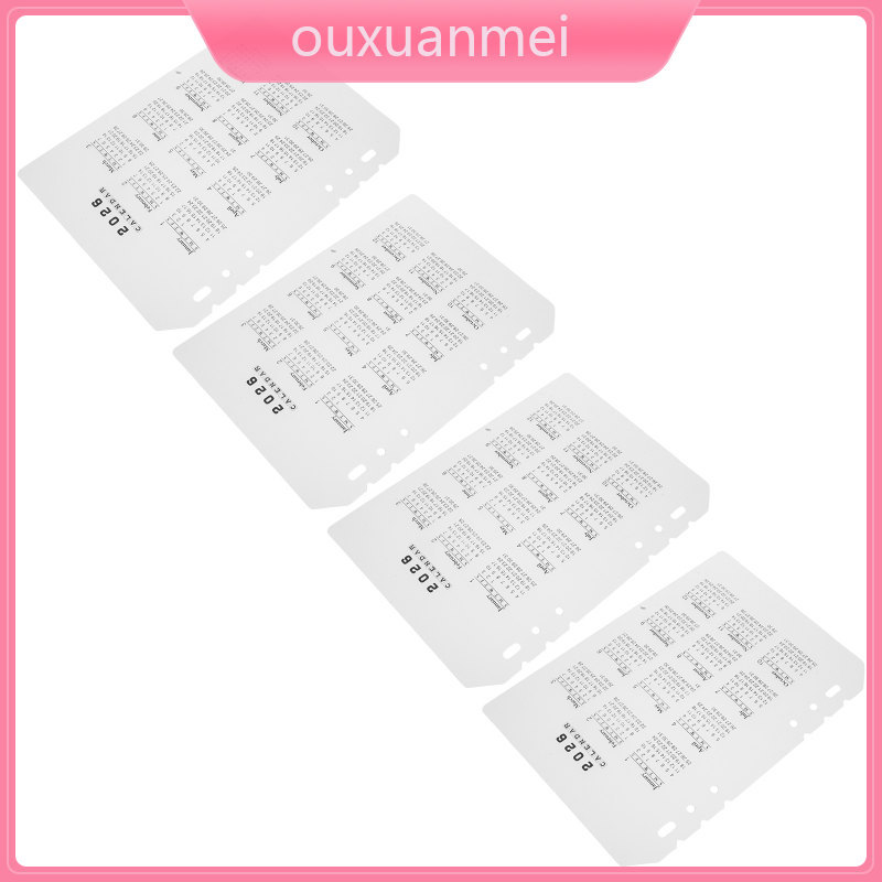 【Ready Stock】 Date Organization Binder Frosted Calendar Tabs Dividers ...