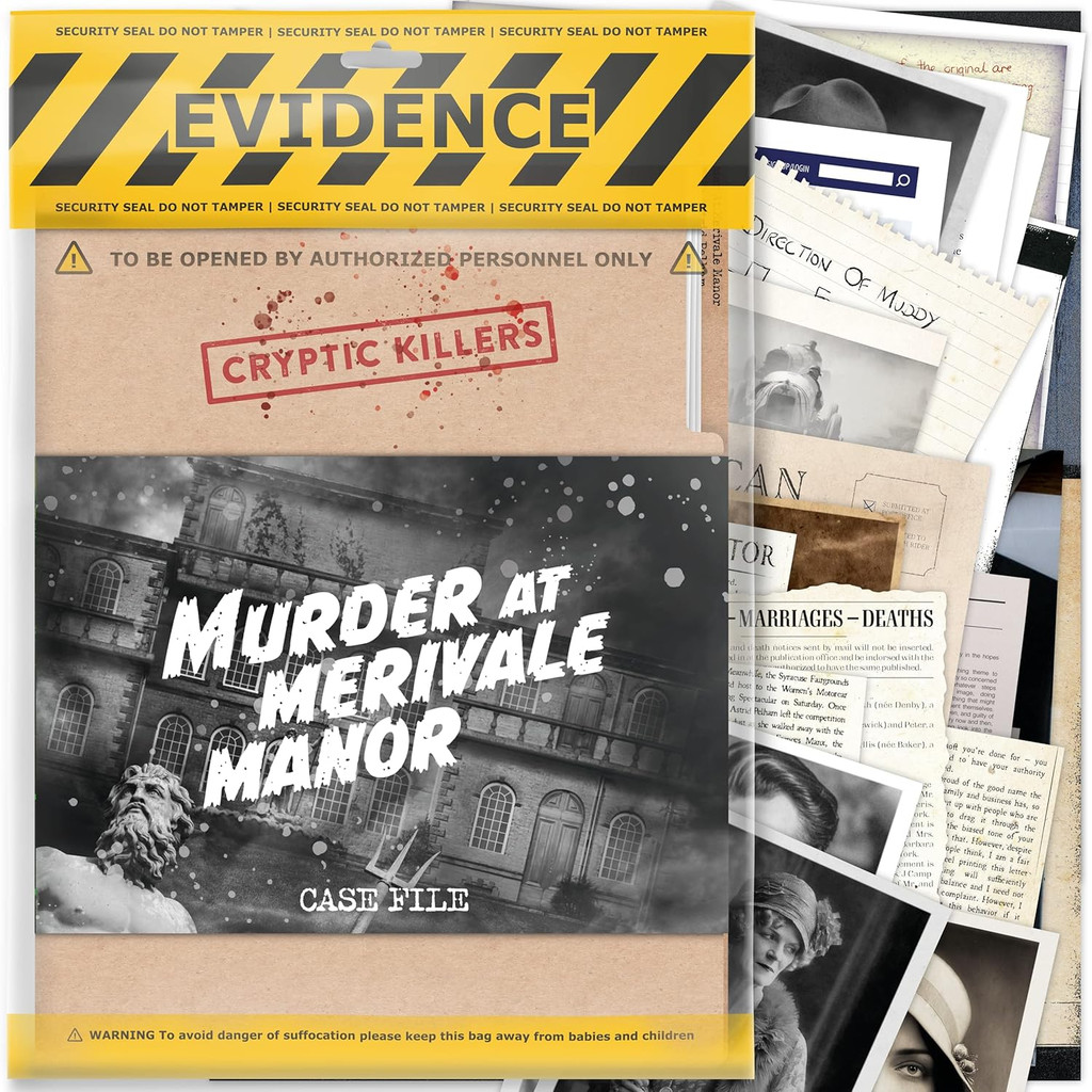 Unsolved murder mystery game Cold Case Files Investigation CRYPTIC(02)