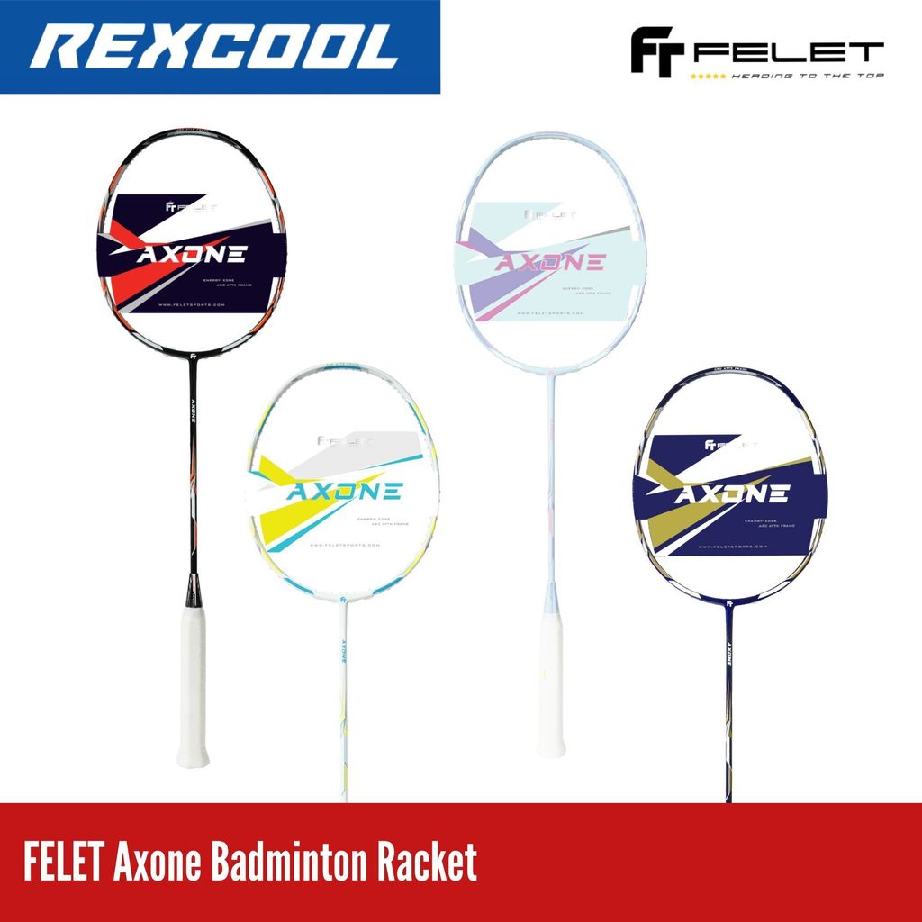 FELET Axone Badminton Racket ATTK FRAME ENERGY - EDGE | Shopee Philippines