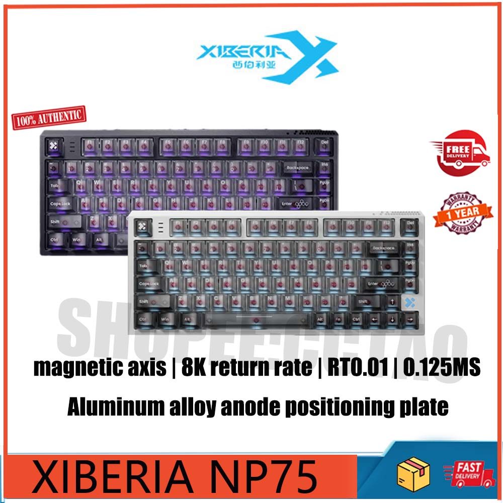 XIBERIA NP75 high-performance RT0.001 customized wired 8K return rate ...