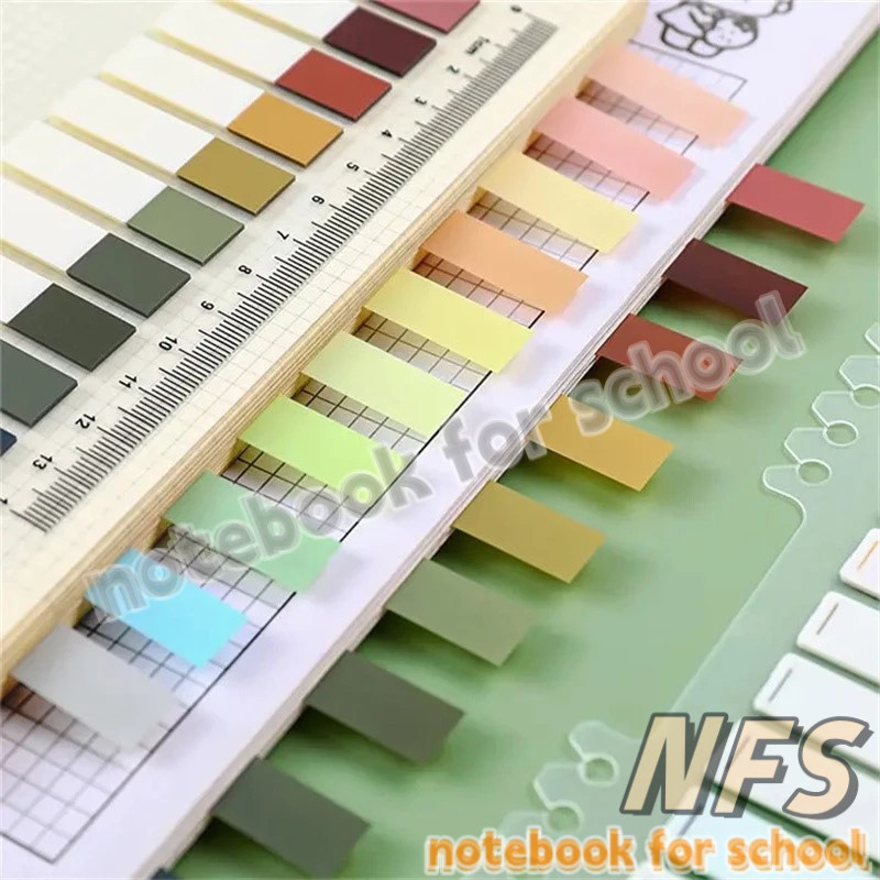 NFS Morandi Sticky Note Tab 200Pcs Light Writable Index Annotation ...