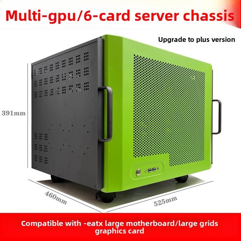 6 GPU AI Deep Learning Server Workstation 6U Rackmount Case for Dual ...