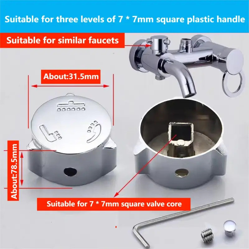 Shower Water Distributor Valve Core 2/3/4-Way Diverter Hot & Cold ...