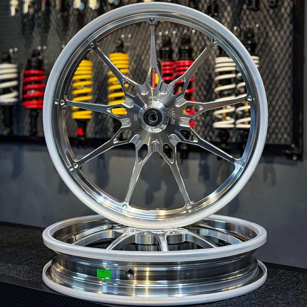 Bomx CNC Lotus Mags (Snowflakes)- 14s (9 Spokes) - 9 Spoke Design ...
