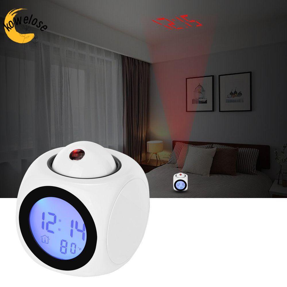 KOWELOSE Projection Clock Multifunction Temperature Indicators Digital ...