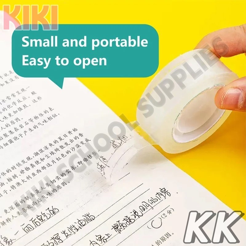 KK 25M Tape Small Transparent Tape Office Student Clear Tapes Packaging ...