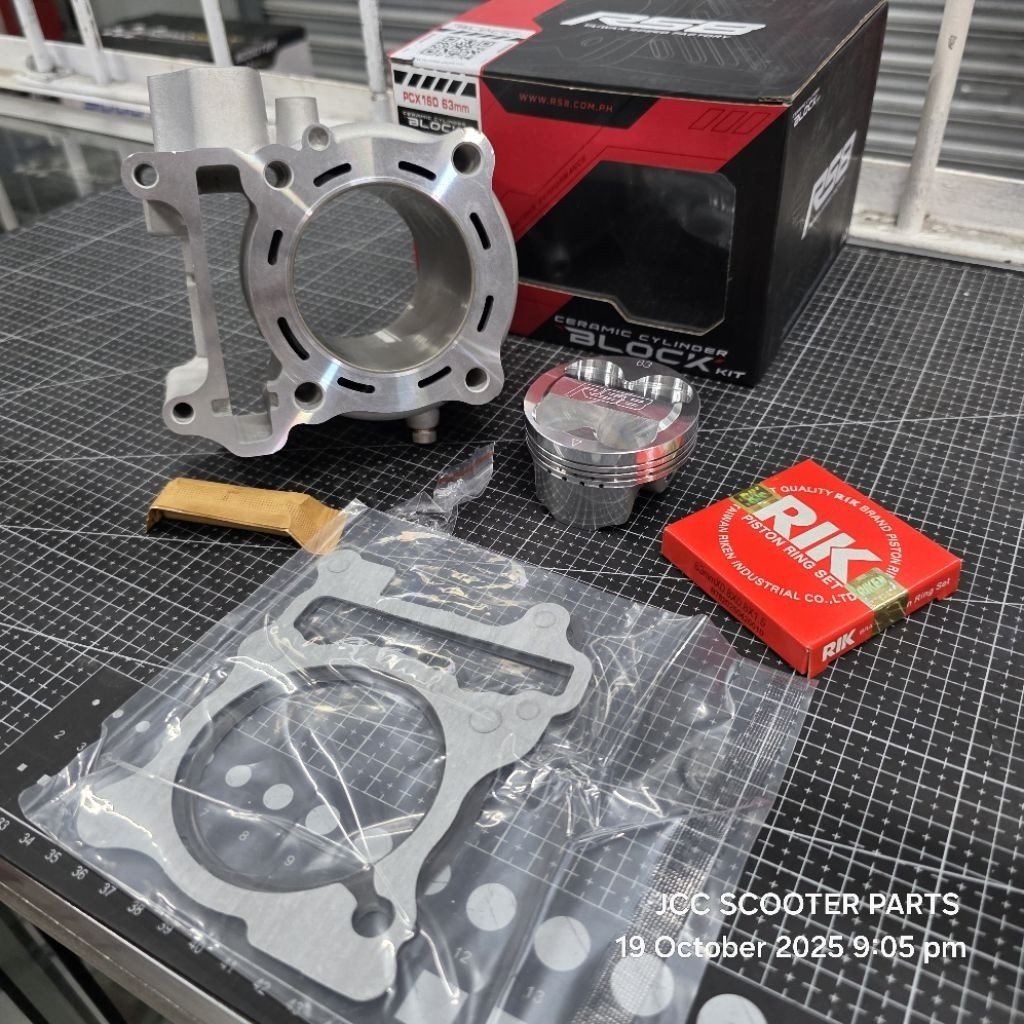 RS8 63MM CYLINDER KIT BLOCK SET GIORNO PCX 160 CLICK 160 PCX 160 ...