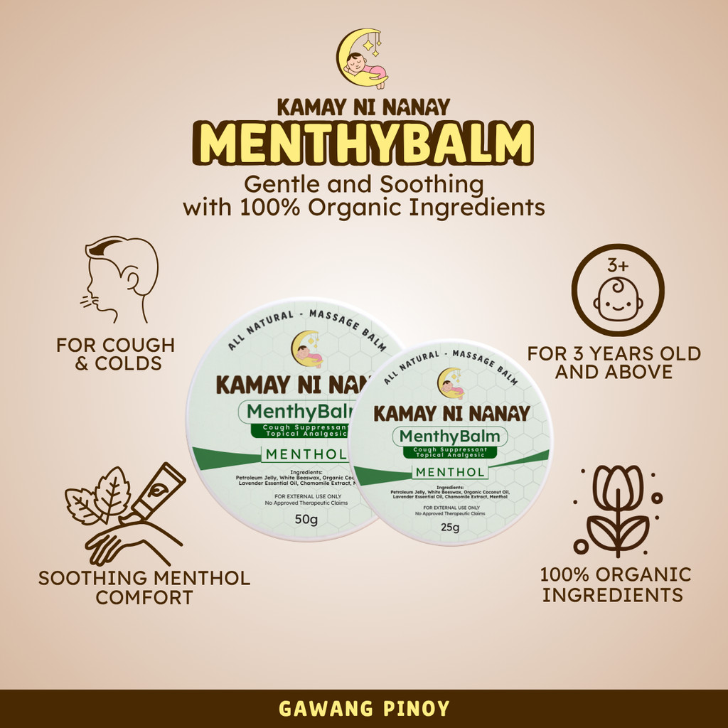 Exclusive Kamay ni Nanay Menthy Balm Menthol for Cough & Colds for ...