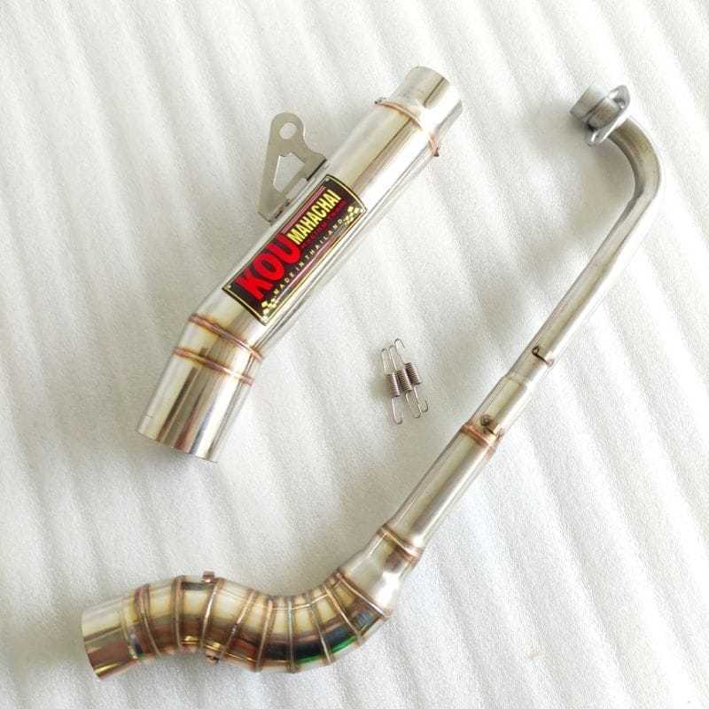 Kou canister super open pipe tube type 1set and BIG elbow wave 100 110 ...