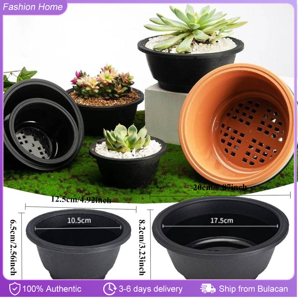 [Wholesale]10PCS Plastic Pot Shallow Dish Plastic Pot Garden Bonsai Pot ...