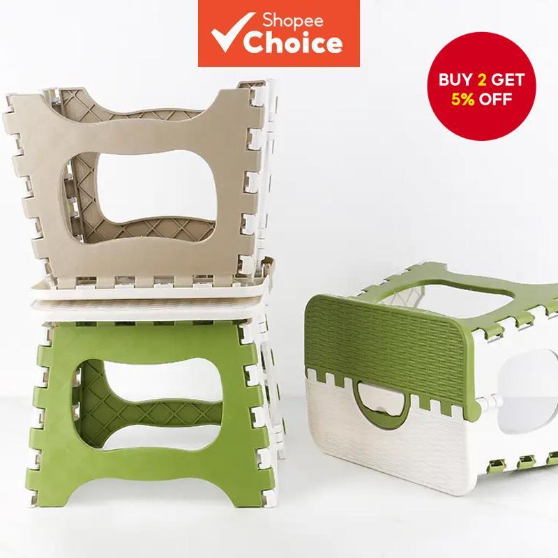 Plastic Folding Step Stool and Portable Chair, Small Bench for Kids ...
